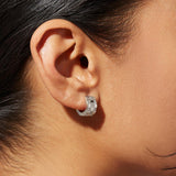 Eden Hoop Earrings in Silver Plating