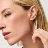 Toda Double Hoop Earrings in Gold