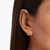 18K Gold Plated Huggie Pack