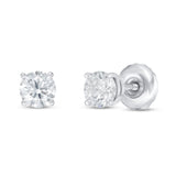 Pre-Owned Kay 1/2ct tw Lab-Grown Diamond Solitaire Stud Earrings in 14K White Gold