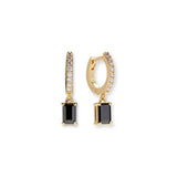 Baguette Drop Huggies in Jet