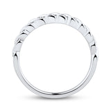 Pre-Owned Kay 1/15ct tw Round-cut Diamond Wedding Band in 10K White Gold