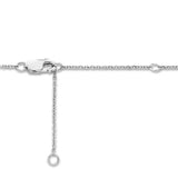 Pre-Owned Kay 1/8ct tw Round & Baguette Diamond Necklace in 10k White Gold