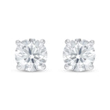 Pre-Owned Jared 1/2 ct tw Round Lab-Grown Diamond Solitaire Earrings in 14K White Gold