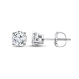 Pre-Owned Kay 3/4ct tw Lab-Grown Diamond Solitaire Stud Earrings in 10k White Gold