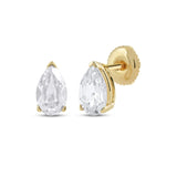 Pre-Owned Kay 1ct tw Pear-Shaped Lab-Grown Diamond Stud Earrings in 14k Yellow Gold