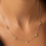 Lev Mini Station Heart Necklace