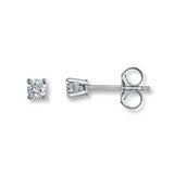 Pre-Owned Jared 1/5ct tw Diamond Solitaire Stud Earrings in 14k White Gold