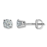 Pre-Owned Jared 1/2 ct tw Round-cut Certified Diamond Earrings in 18K White Gold