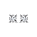 Pre-Owned Kay 1/2ct tw Diamond Radiant Reflections Earrings in 10K White Gold