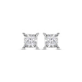Pre-Owned Kay 3/8ct tw Diamond Radiant Reflections Earrings in 10K White Gold