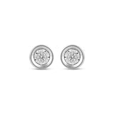 Pre-Owned Kay 1/10ct tw Round-cut Diamond Earrings in Sterling Silver