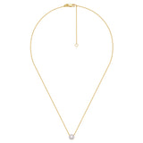 Lab Grown 0.16ct tw Diamond Pendant Necklace in 18k Gold Vermeil