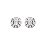 Lab Grown 0.16ct tw Diamond Stud Earrings in 18k Gold Vermeil