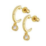 Grace 18k Gold Vermeil 0.2ct tw Lab-Grown Diamond Drop Earrings