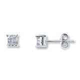 Pre-Owned Kay 1/5ct tw Diamond Stud Earrings in 10k White Gold