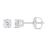 Pre-Owned Jared 1/2ct tw Round Lab-Grown Diamond Solitaire Earrings in 14K White Gold