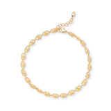 Florentina Beaded Anklet in Gold