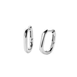 Rox Mini Hoop Earrings in Silver