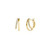 Toda Double Hoop Earrings in Gold