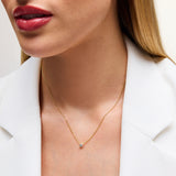 Lab Grown 0.25ct tw Diamond Pendant Necklace in 18k Gold Vermeil