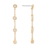 Callisto Bezel Drops in Gold & Opal