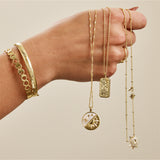 Sunlit Crescent Pendant Necklace