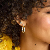 Isla Hoops 1" in Cubic Zirconia