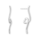 Pre-Owned Kay 1/5 ct tw Diamond Drop Earrings in 10k White Gold