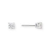 Pre-Owned Jared 1/2ct tw Diamond Solitaire Earrings in 18k White Gold
