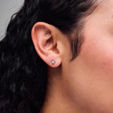 Pre-Owned Jared 1/4ct tw Princess-cut Diamond Solitaire Earrings in 18k White Gold