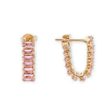 Rocksbox Exclusive Level Up Tennis Hoops in Pink