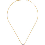 Mini Pendant Necklace in Multi Glitter