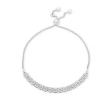 Pre-Owned Kay 1/10ct tw Diamond Bolo Bracelet in Sterling Silver
