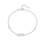 Pre-Owned Kay 1/15ct tw Diamond Anklet in Sterling Silver