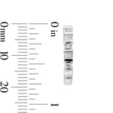 Pre-Owned Kay 1/4ct tw Diamond Hoop Earrings in 10k White Gold