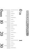 Pre-Owned Kay 1/10ct tw Diamond Hoop Earrings in Sterling Silver