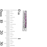 Pre-Owned Kay 1/6ct tw Diamond Hoop Earrings in Sterling Silver