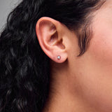 Pre-Owned Kay 1/5ct tw Princess-cut Diamond Stud Earrings in 14k White Gold