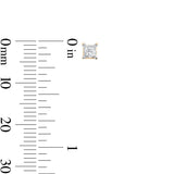 Pre-Owned Kay 1/3ct tw Princess-cut Diamond Stud Earrings in 14k Yellow Gold