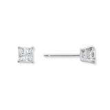 Pre-Owned Kay 1/2ct tw Diamond Solitaire Stud Earrings in 14k White Gold