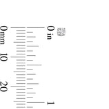 Pre-Owned Kay 1/8ct tw Round Diamond Solitaire Earrings in 10k White Gold