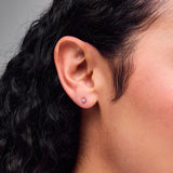 Pre-Owned Kay 1/10ct tw Round Solitaire Diamond Earrings in 14k White Gold