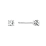 Pre-Owned Kay 1/3ct tw Round Diamond Solitaire Earrings in 14k White Gold