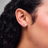 Pre-Owned Kay 1/3ct tw Round Diamond Solitaire Earrings in 14k White Gold