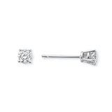 Pre-Owned Kay 1/3ct tw Diamond Solitaire Earrings in 14k White Gold