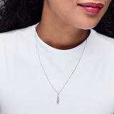 Pre-Owned Kay 1/5ct tw Diamond Pendant Necklace in 10k White Gold