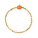 Pumpkin Stretch Bracelet in Orange Mother of Pearl