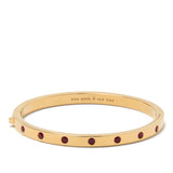 Set Stone Hinged Bangle in Red