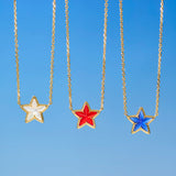 Cassidy Short Pendant Necklace in Mother Of Pearl